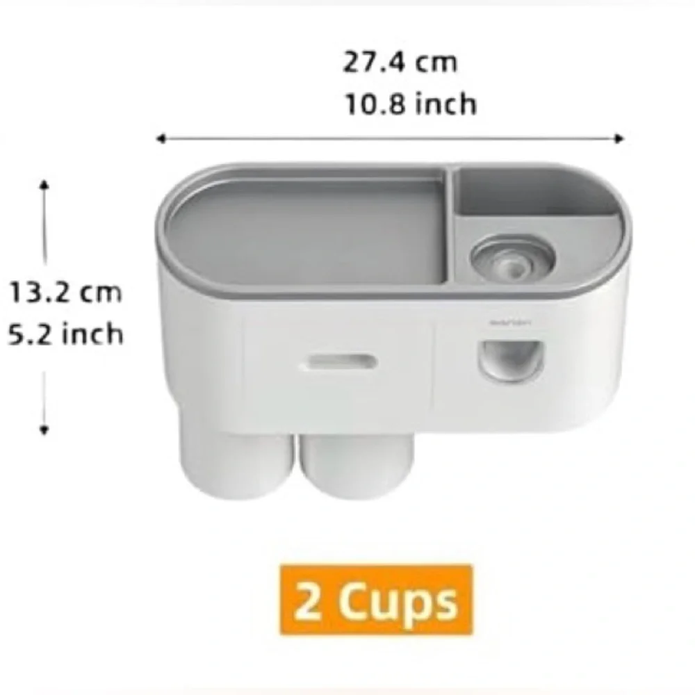 Toothpaste Dispenser + Organizer - Picture 3 of 8